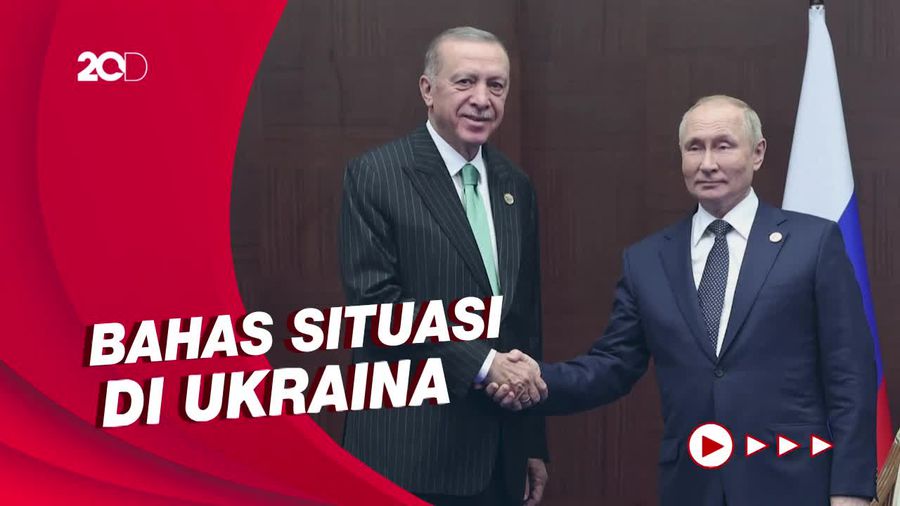 Pertemuan Erdogan-Putin di Tengah Eskalasi Perang di Ukraina