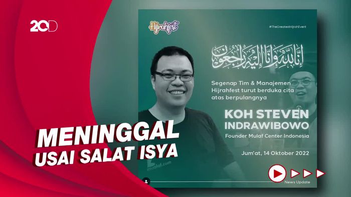 Pendiri Mualaf Center Indonesia Steven Indra Wibowo Meninggal