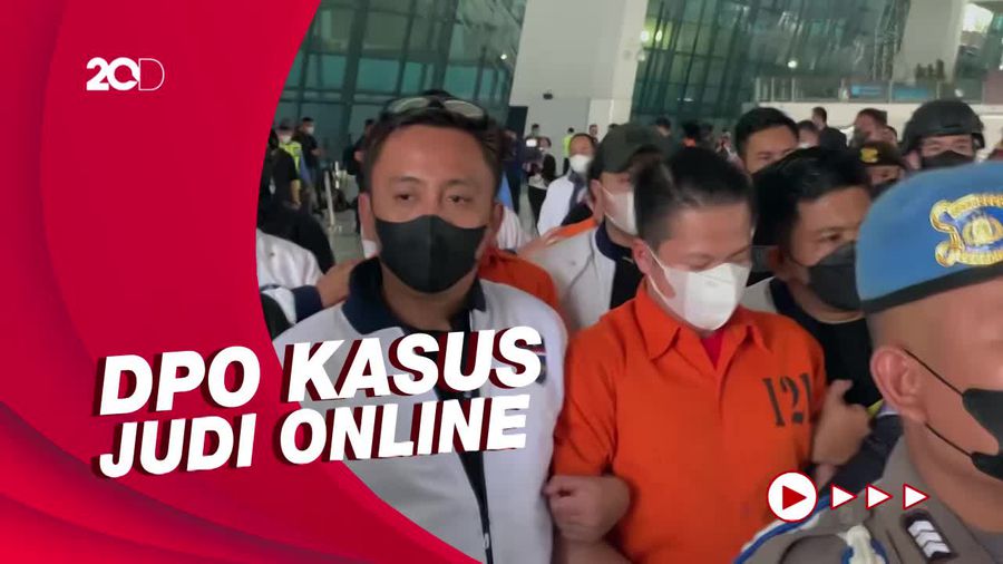 Tampang 3 DPO Judi Online dari Kamboja saat Tiba Indonesia