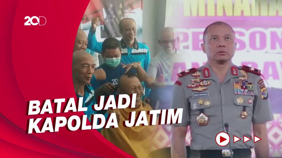 Teman Lawas Sudah Cukur Gundul, Teddy Minahasa Batal Jadi Kapolda Jatim