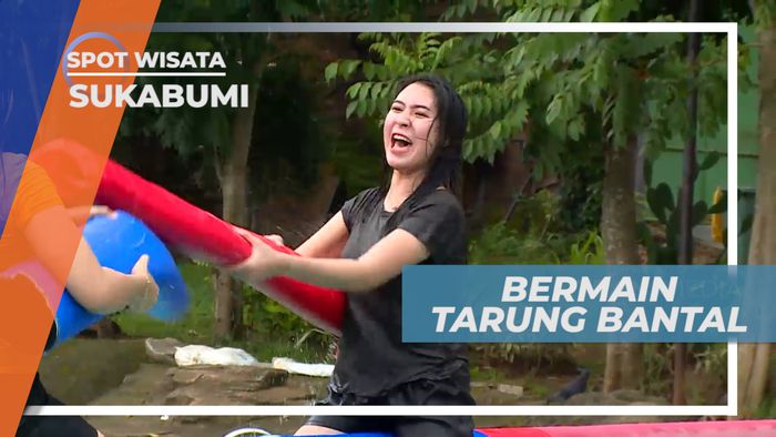 Adu Kuat, Serunya Bermain Tarung Bantal, Sukabumi