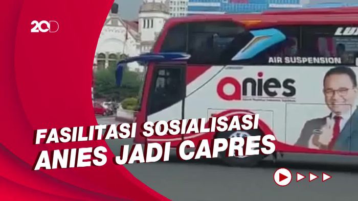 NasDem Buka Suara soal Viral 3 Bus Berlogo Anies Dikerahkan Relawan