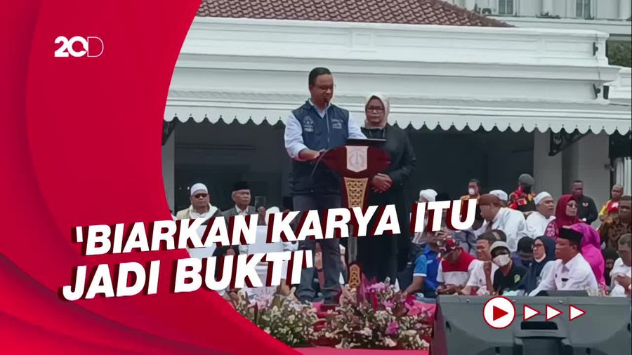 Pidato Perpisahan Anies: Kita Tak Kirim Pernyataan, Kita Kirim Kenyataan