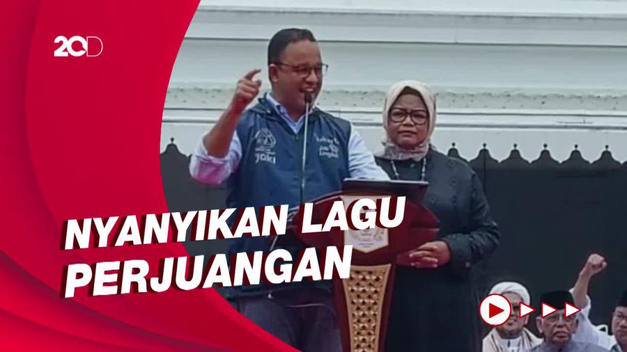  Momen Anies Ajak Warga Nyanyi 2 Lagu di Acara Perpisahan