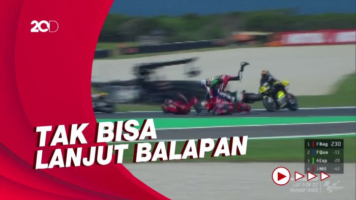 Momen Alex Marquez Tabrak Jack Miller di MotoGP Australia