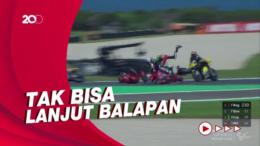 Momen Alex Marquez Tabrak Jack Miller di MotoGP Australia
