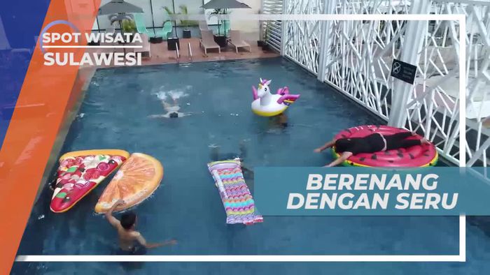 Berenang Seru di Kolam Penginapan Makassar Sulawesi Selatan