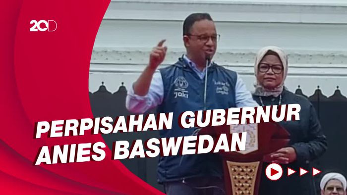 Anies di Pidato Perpisahan: Kerja untuk Bangsa Ini Masih Panjang