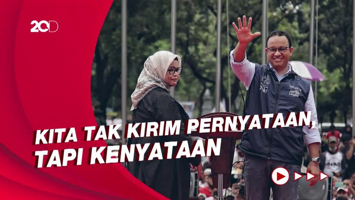 Perpisahan Anies di DKI: Diteriaki Presiden-Disambangi Elite NasDem
