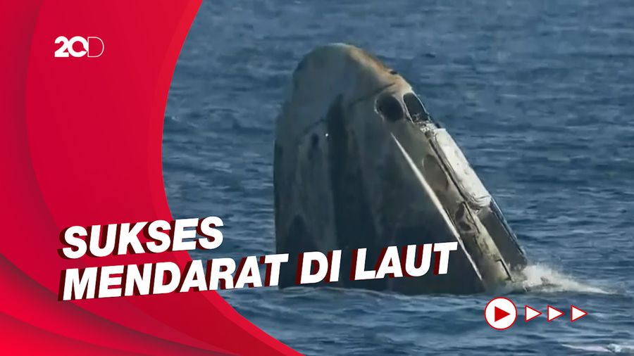 Momen 4 Astronaut SpaceX Sukses Mendarat di Bumi