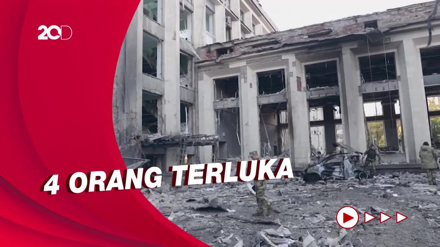 Kantor Wali Kota di Donetsk Hancur Dihantam Roket AS  