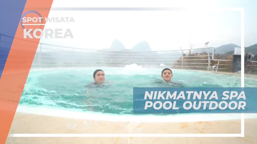 Bersantai Menikmati Nyamannya Berendam Air Hangat di Kolam Outdoor, Korea Selatan
