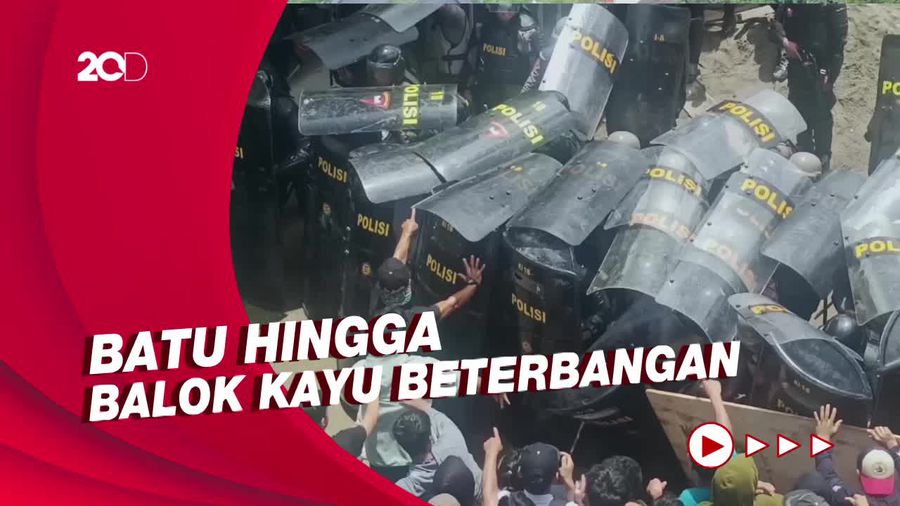 Ricuh Eksekusi Lahan di Enrekang, Warga Lempari Batu dan Balok ke Polisi