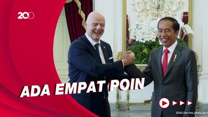 Hasil Pertemuan Jokowi-Presiden FIFA soal Masa Depan Sepak Bola RI