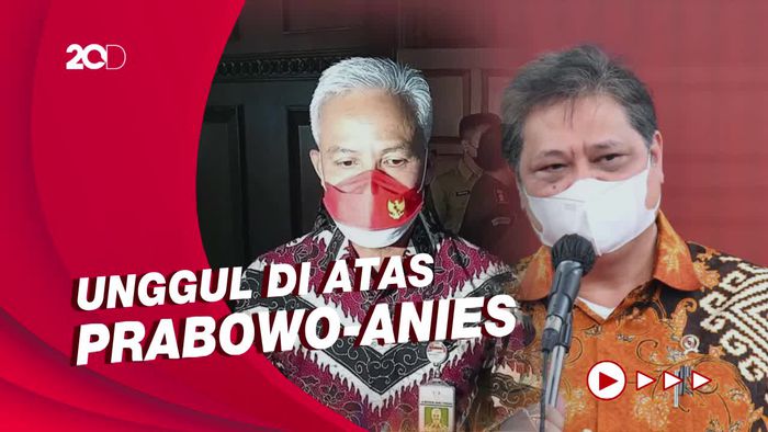 Survei LSI Denny JA: Duet Ganjar-Airlangga Teratas di Pilpres 2024