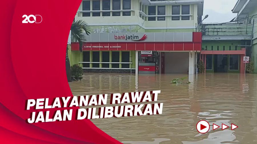 Banjir Rendam RSUD Soedomo Trenggalek, Ketinggian Air Nyaris 1 Meter!