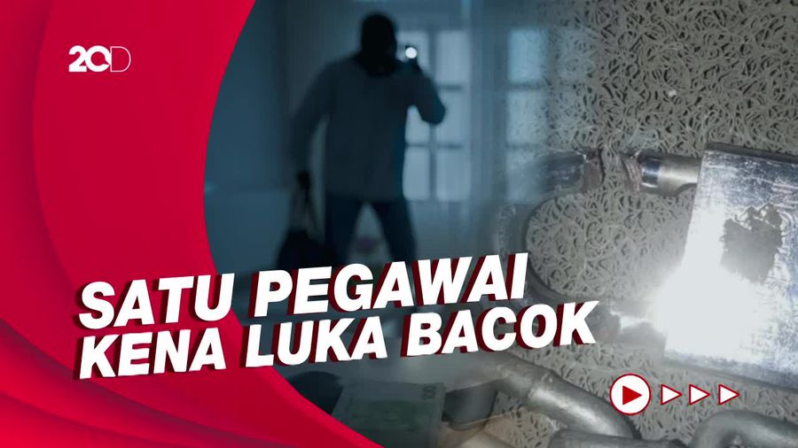 Rampok Santroni Bank Syariah Metro Madani Lampung, 1 Pegawai Terluka