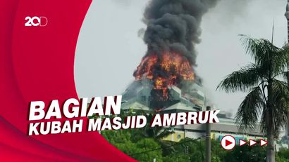 Sederet Fakta Kebakaran Masjid Islamic Center Jakut