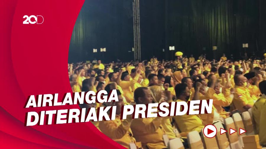 Airlangga Presiden Menggema di Acara HUT Golkar