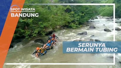 Basah-basahan Seru Bermain Tubing, Bandung