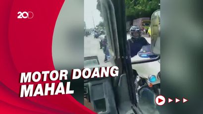 Demi Hindari Macet Rombongan Moge di Batang Nekat Lawan Arah