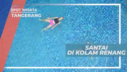 Bersantai di Kolam Renang Penginapan, Tangerang