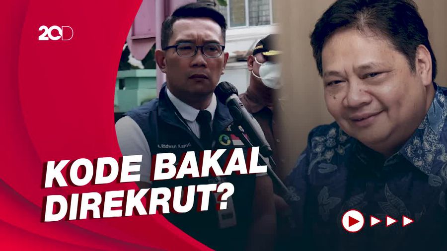 Airlangga Sapa Ridwan Kamil: Pakai Batik, Nuansanya Kuning