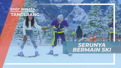 Meluncur Bermain Ski di Snow World Trans Studio Bintaro, Tangerang
