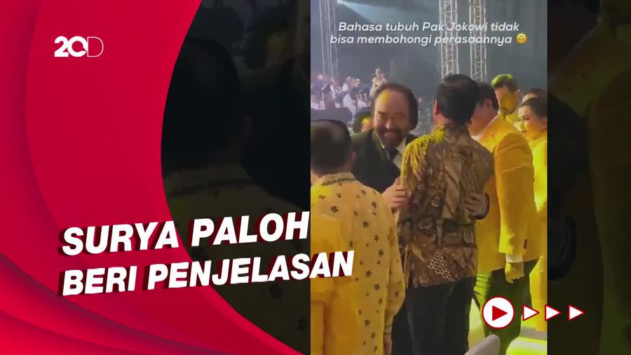 Ini Gestur Jokowi yang Diviralkan Ogah Dipeluk Surya Paloh 