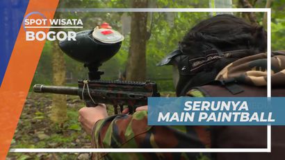 Serunya Atur Strategi Serang Bermain Paintball, Bogor