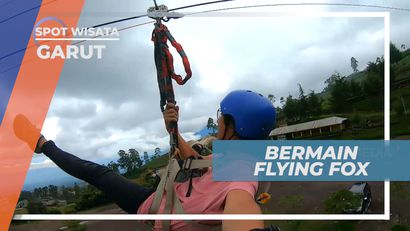Puncak Darajat Pass, Pacu Adrenalin Meluncur Seru Bermain Flyng Fox, Garut