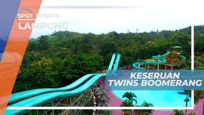 Meluncur Seru di Wahana Twins Boomerang yang Memacu Adrenalin, Lampung