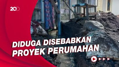 Sejumlah Rumah Warga di Sukabumi Diterjang Banjir Lumpur