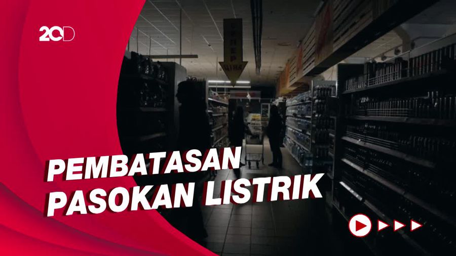 Suasana Gelap Gulita di Ukraina Akibat Gempuran Rusia