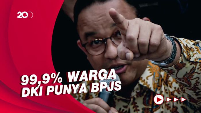Anies Pamer Cakupan BPJS DKI di Depan Relawan   