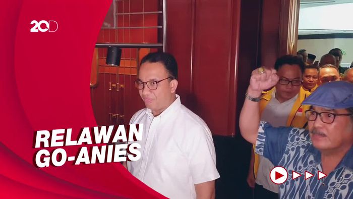 Hadiri Acara Relawan, Anies Disambut Lagu Maju Tak Gentar