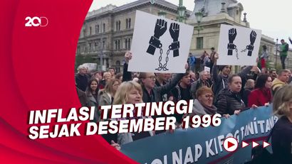 Inflasi Hungaria Capai 20%, Ribuan Warga Turun ke Jalan