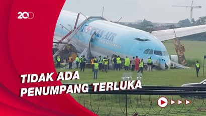 Akibat Cuaca Buruk, Pesawat Korea Air Tergelincir di Landasan Bandara Cebu