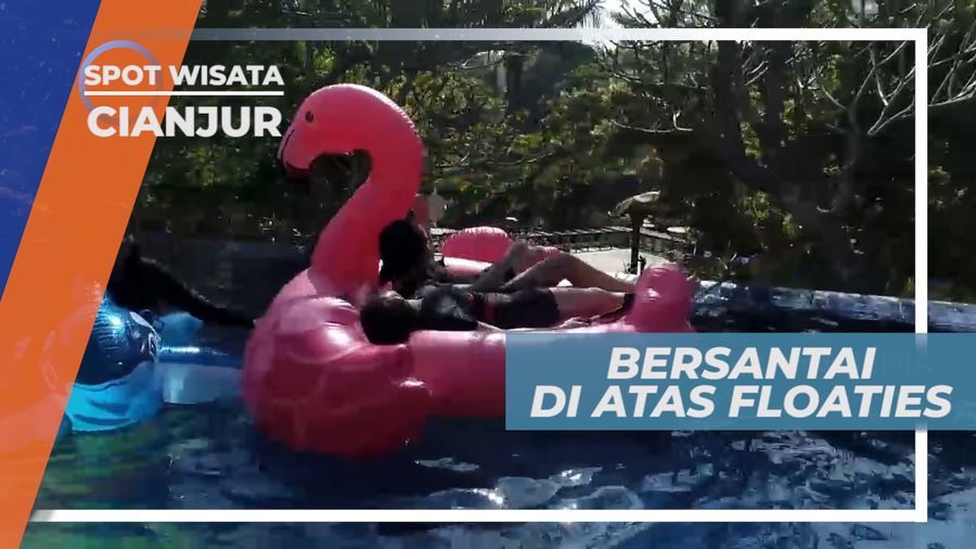 Bersantai di Atas Floaties Menikmati Susana Indah Taman Wisata Air, Cianjur