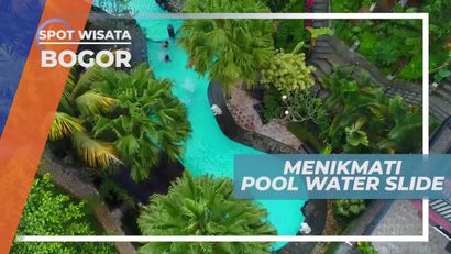 Berenang di Pool Water Slide Bogor Jawa Barat