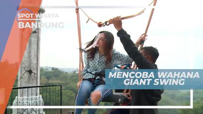 Berayun di Ketinggian, Mencoba Wahana Giant Swing di Bandung