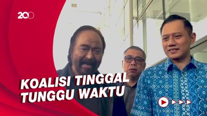 Surya Paloh Usai Makan Bareng AHY: Koalisi Sedang Sesuaikan Frekuensi