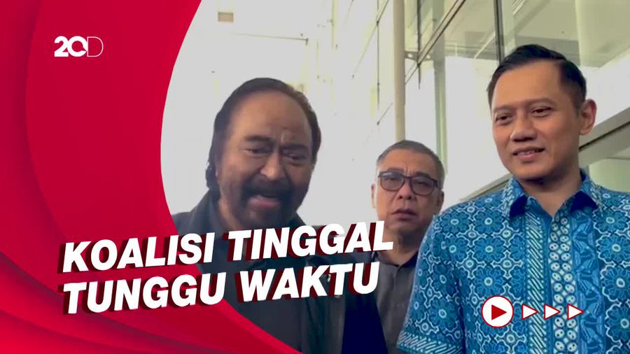 Surya Paloh Usai Makan Bareng AHY: Koalisi Sedang Sesuaikan Frekuensi