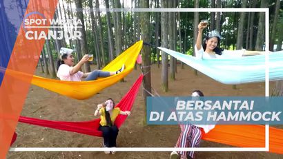 Bersantai di Atas Hammock Menikmati Panorama Keindahan Alam Cianjur
