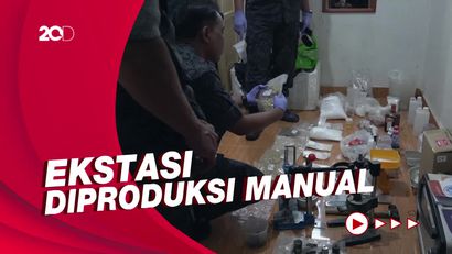 BNN Ungkap Pabrik Ekstasi Rumahan Berkedok Warung Pempek