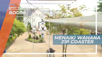 Memacu Adrenalin Naik Wahana Zip Coaster di Bogor
