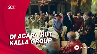 Momen Luhut hingga Anies Baswedan Duduk Semeja Bareng JK