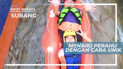 Cara Unik Untuk Naik ke Perahu, Subang Jawa Barat