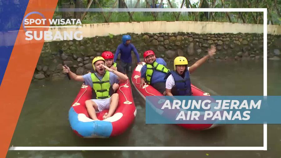 Menyusuri Derasmya Arus Sungai, Serunya Bermain Arung Jeram di Subang