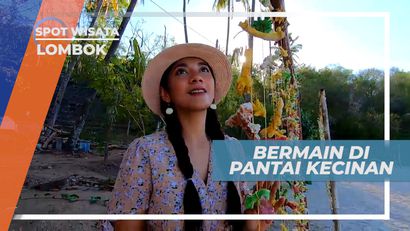 Suasana Pantai Kecinan yang Menyenangkan, Lombok